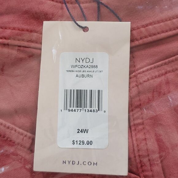 NYDJ Plus Teresa Auburn Wide Leg Ankle Cut Jeans - Picture 6 of 6